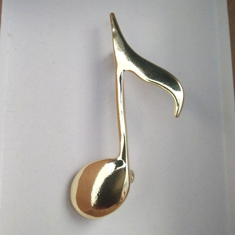 Simple Natural Musical Note Pin Brooch