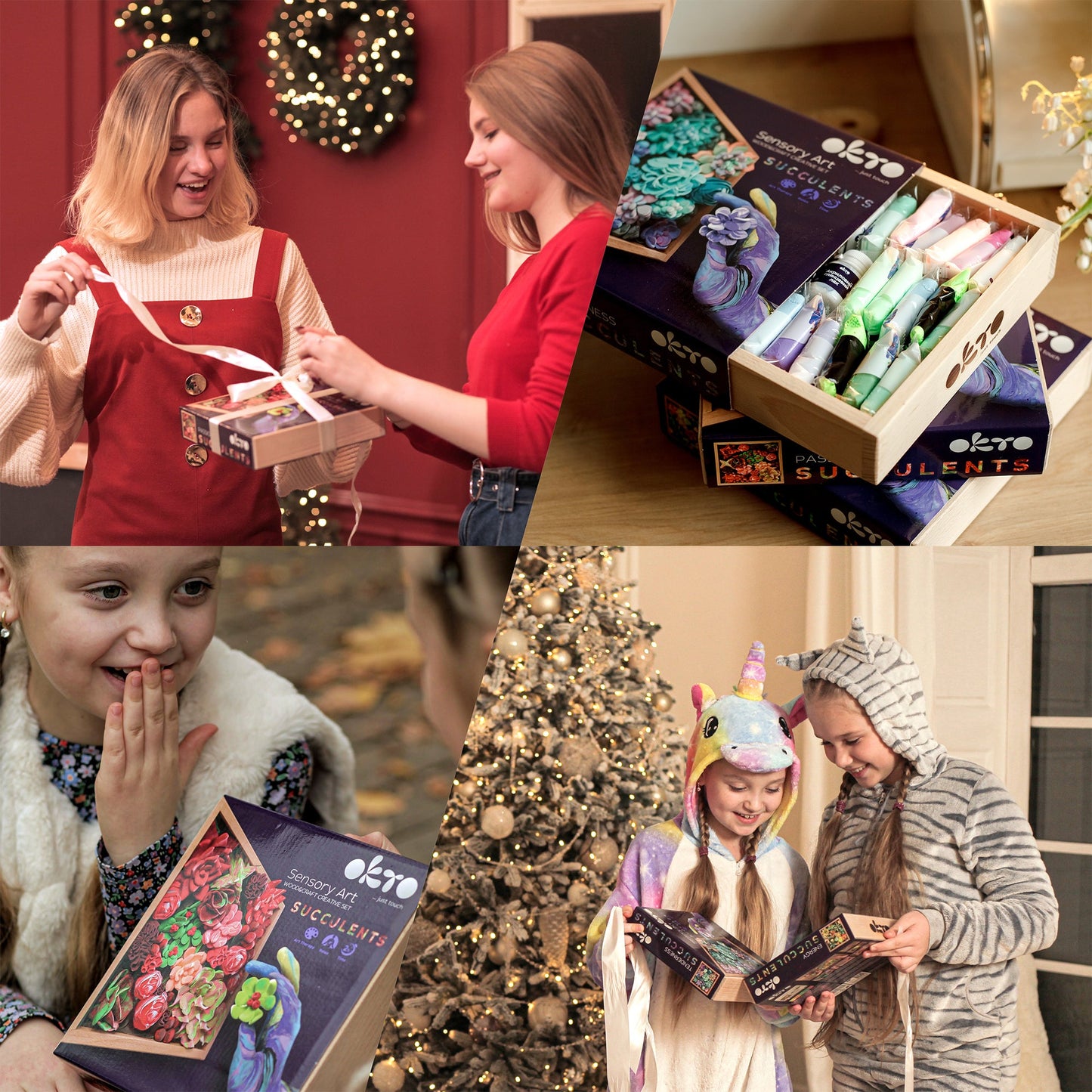 OKTO Sensory Art 3D Woodcraft “Inspiration” – Succulent Craft Kit