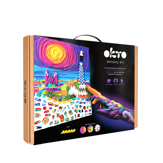 OKTO Air-Dry Clay 3D Painting Kit – #parkguellbarcelona (11.8 x 15.7 in)