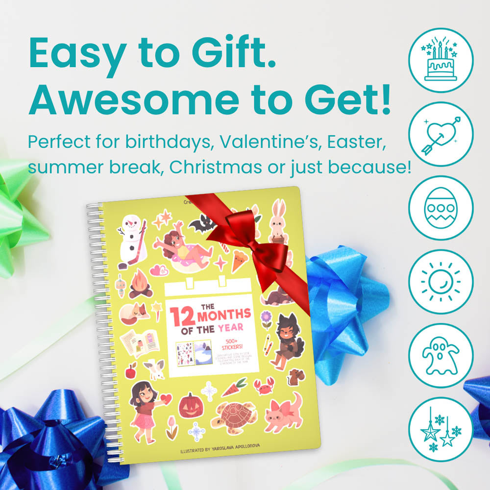 12 months Sticker Book