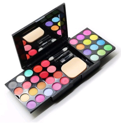 Makeup Box - 39 Color Palette with Eyeshadow, Lipstick, Blush, and Powder