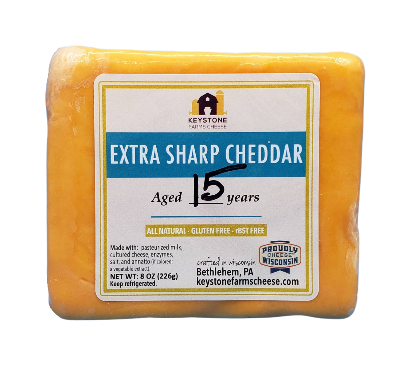 15 Year Aged white Cheddar