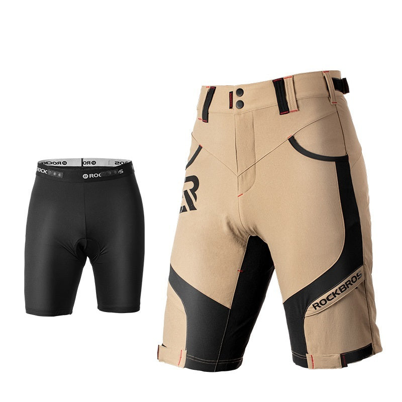 Men's Quick-Dry Double-Layer Outdoor Cycling Trousers