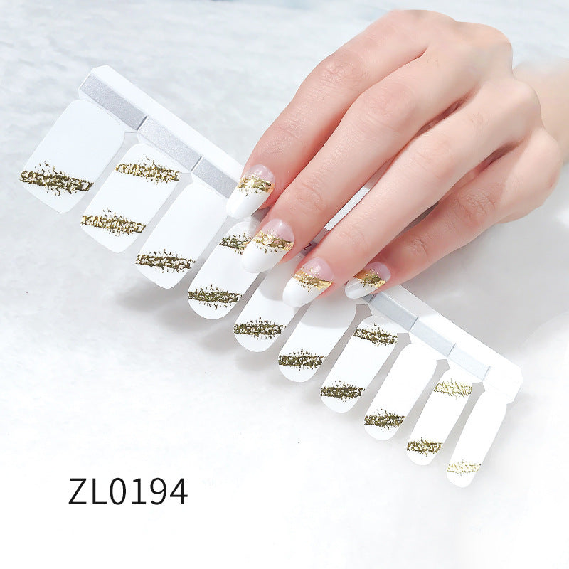 Shell 3D Bronzing Nail Stickers (20 Double Row)