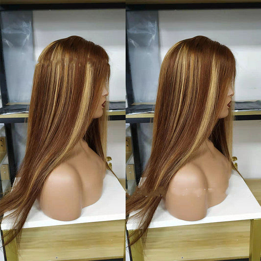 Brazilian Real Hair Wig Piano Color P4.27