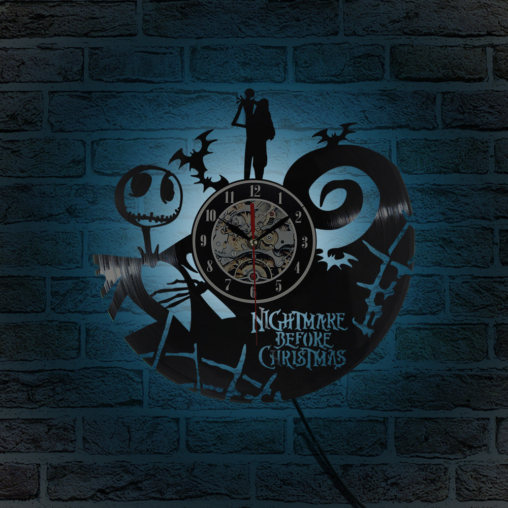 Creative Cat Vinyl Record Wall Clock