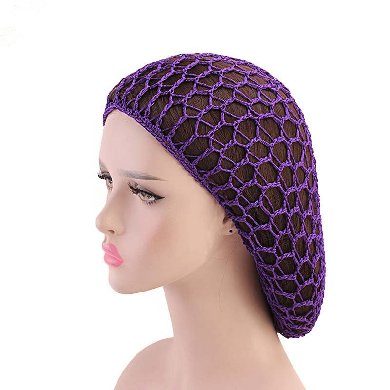 Ladies Hand Crocheted Mesh Night Cap