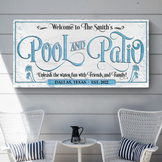 Personalized Pool & Patio Sign
