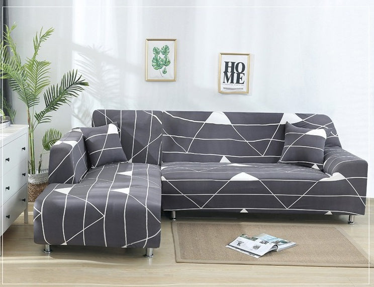 L-shaped Stretch Sectional Couch Cover