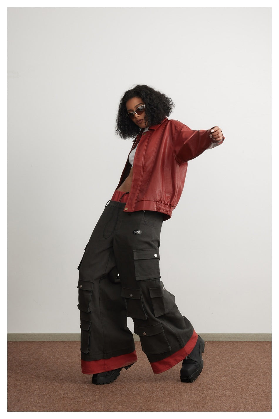 Cool Cropped Leather Jacket