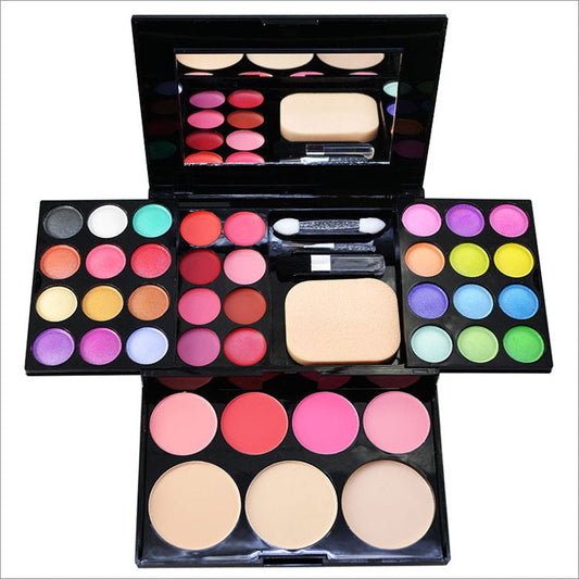 Makeup Box - 39 Color Palette with Eyeshadow, Lipstick, Blush, and Powder