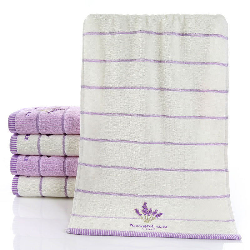 Pure Cotton 32-Strand Embroidered Face Towel