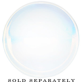 7/16 Double Flare Moonstone Saddle Plug