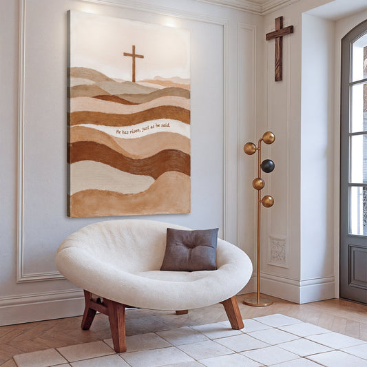He Has Risen Just As He Said Faith Sign