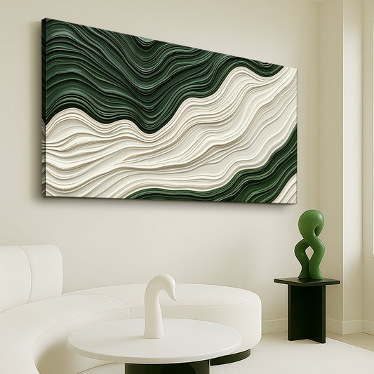 Green Rivers Abstract Wall Art VIII