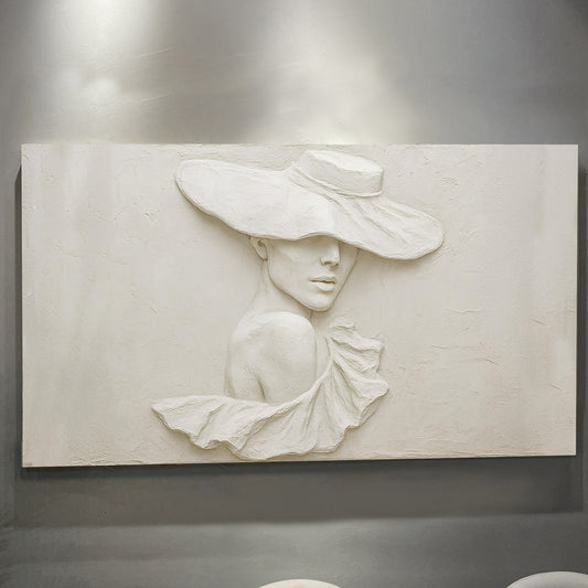 3D Minimalist Female Portrait Wall Art