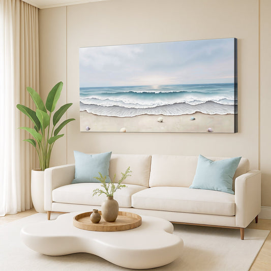 Serene Ocean Wave Coastal Wall Art III