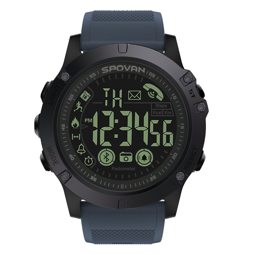 Bluetooth Sports Smartwatch: Step Reminder, Waterproof