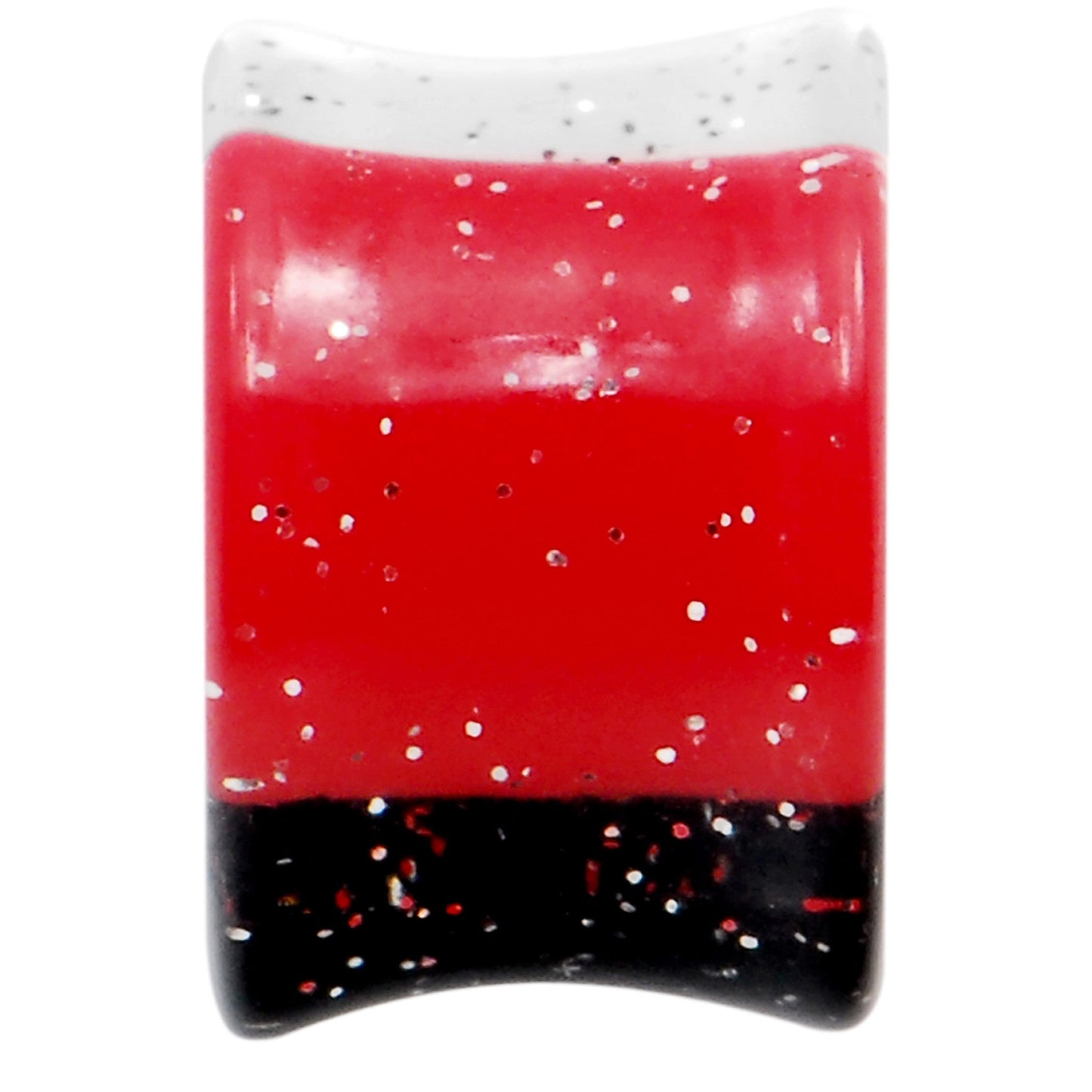 1/2 Black Red White Quotation Symbol Saddle Plug