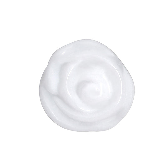 1/2 White Rose Flower Acrylic Saddle Plug