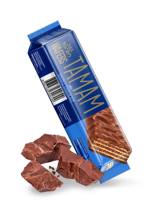 Tamam milk chocolate coated wafer with hazelnut cream 38g 24pk