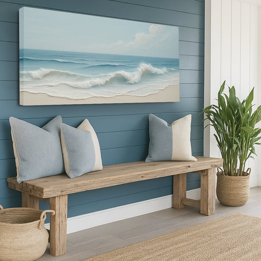 Serene Ocean Wave Coastal Wall Art VIII