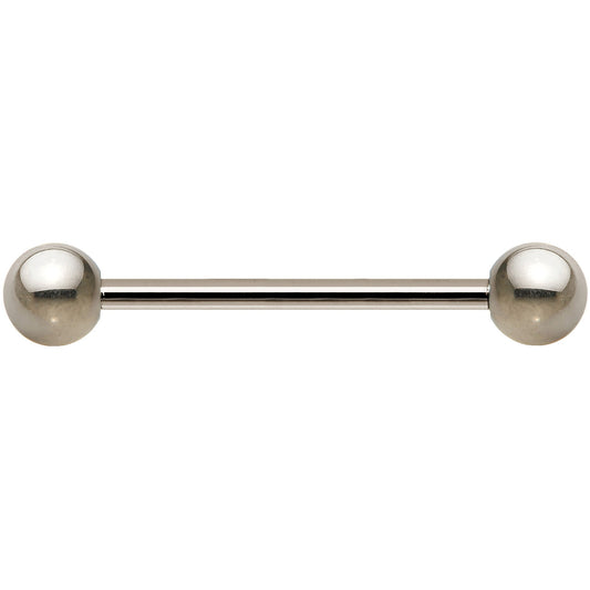 14G Grade 23 Solid Titanium Barbell 3/4 5mm