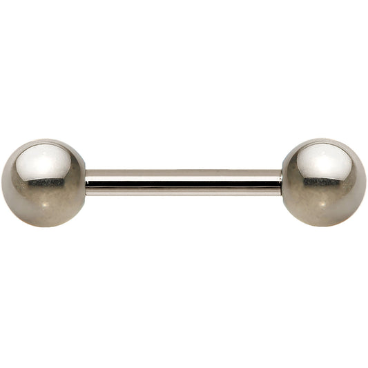 14G Grade 23 Solid Titanium Barbell 1/2 5mm