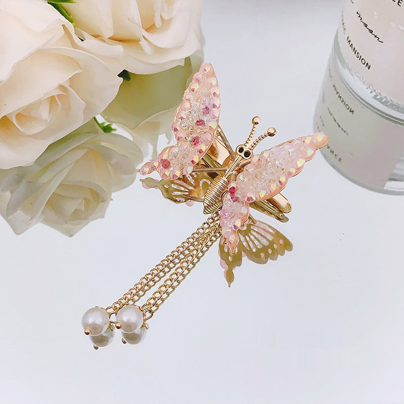 Children's Moving Butterfly Barrettes Super Fairy Side