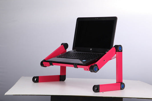 "Adjustable Folding Laptop Stand with Ergonomic Design and Mouse Pad"Adjustable Folding Laptop Stand with Ergonomic Design and Mouse Pad