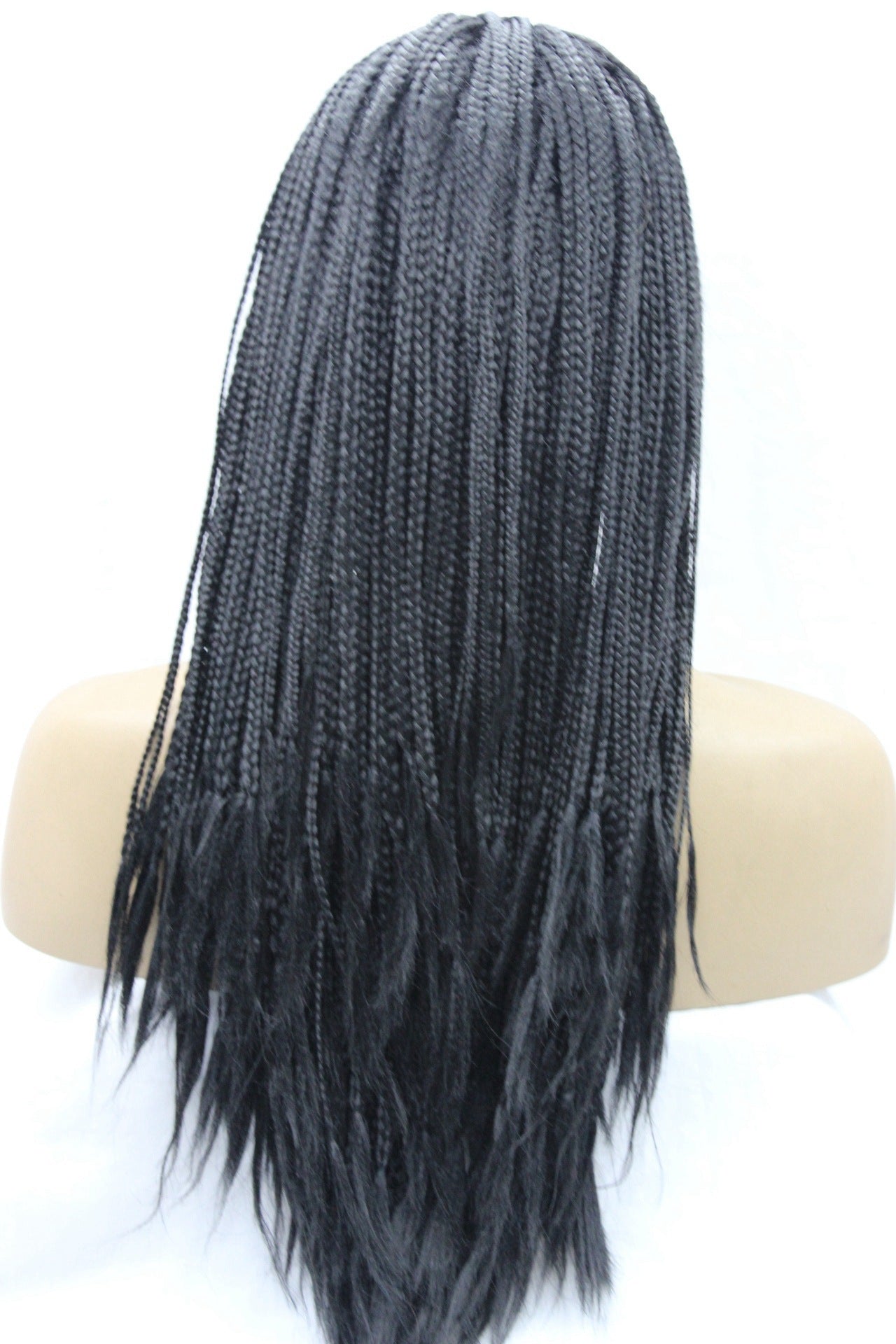 European and American Front Lace Black Scorpion Wig Set