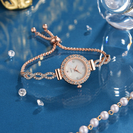 Fashion Diamond Women's Quartz Bracelet Watch