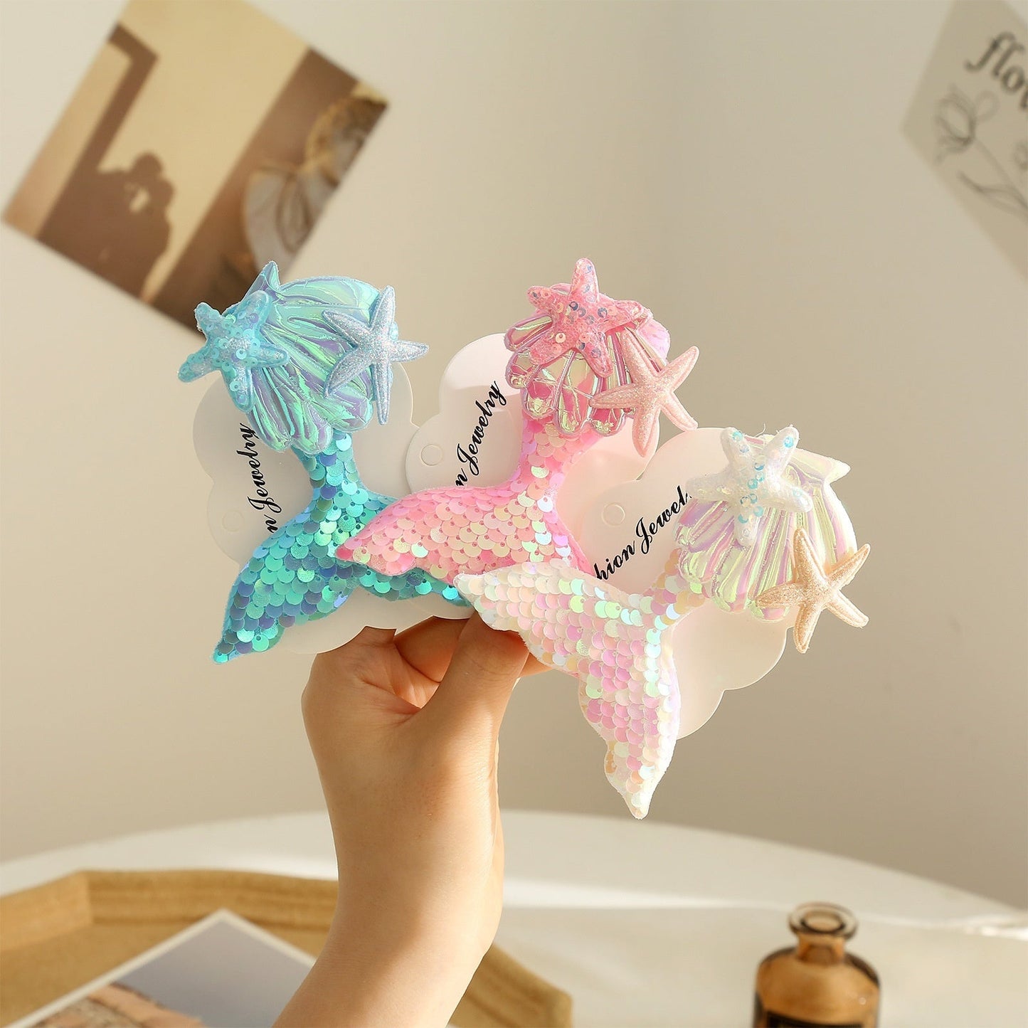 Mermaid Tail Barrettes Girl's Hair Clip