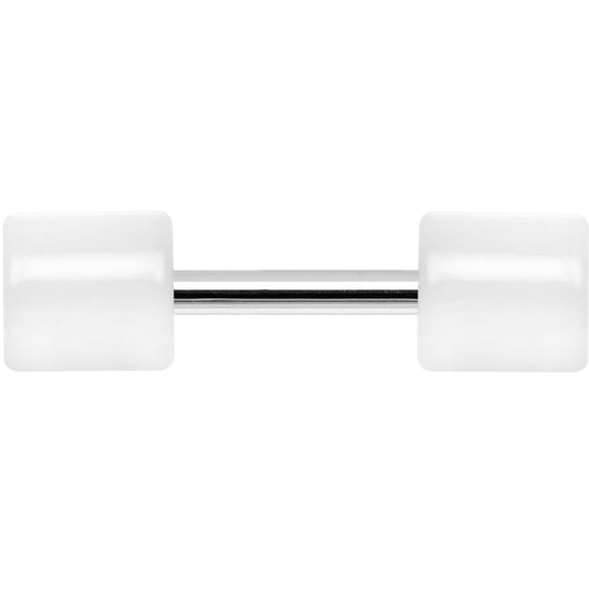 White Acrylic Cheater Plug Looks Like 6G