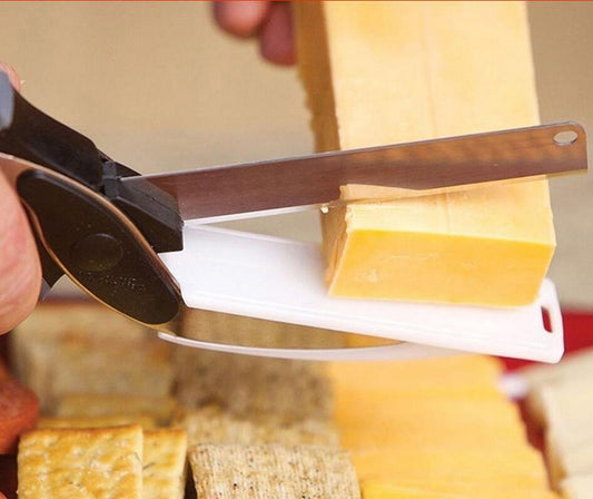 2-in-1 Stainless Steel Kitchen Shears and Vegetable Slicer