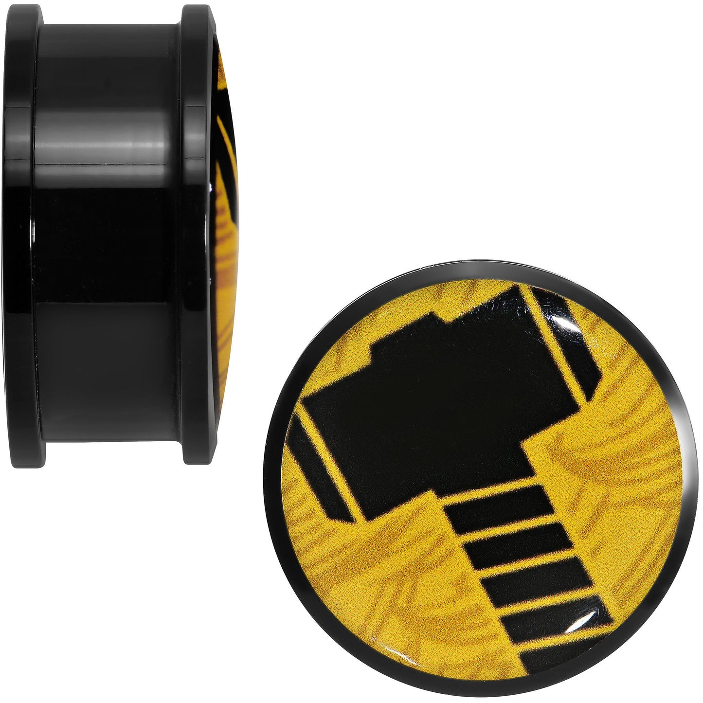1 inch Licensed Hammer of Thor Acrylic Screw Fit Plugs Set