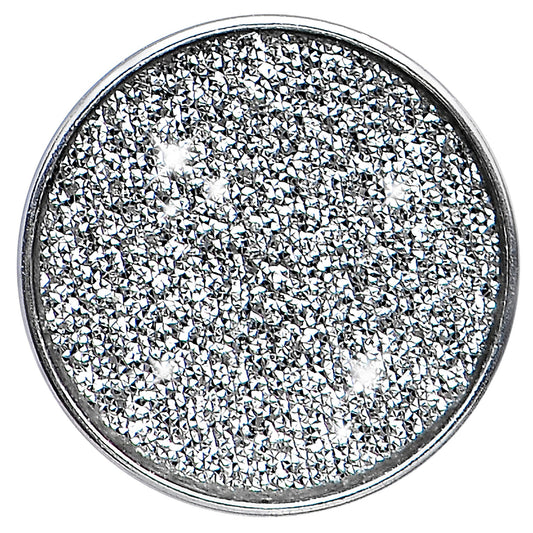 4G Stainless Steel Silver Sugar Glitter Screw Fit Plug