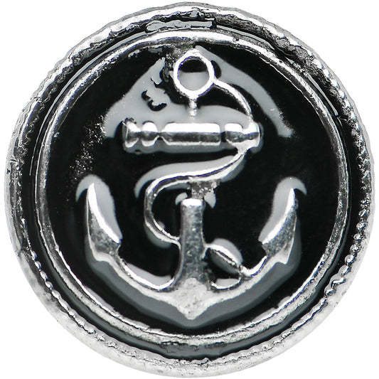 0G Stainless Steel Vintage Nautical Anchor Screw Fit Plug