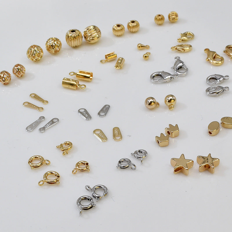 Copper Plated Gold Color Bead String