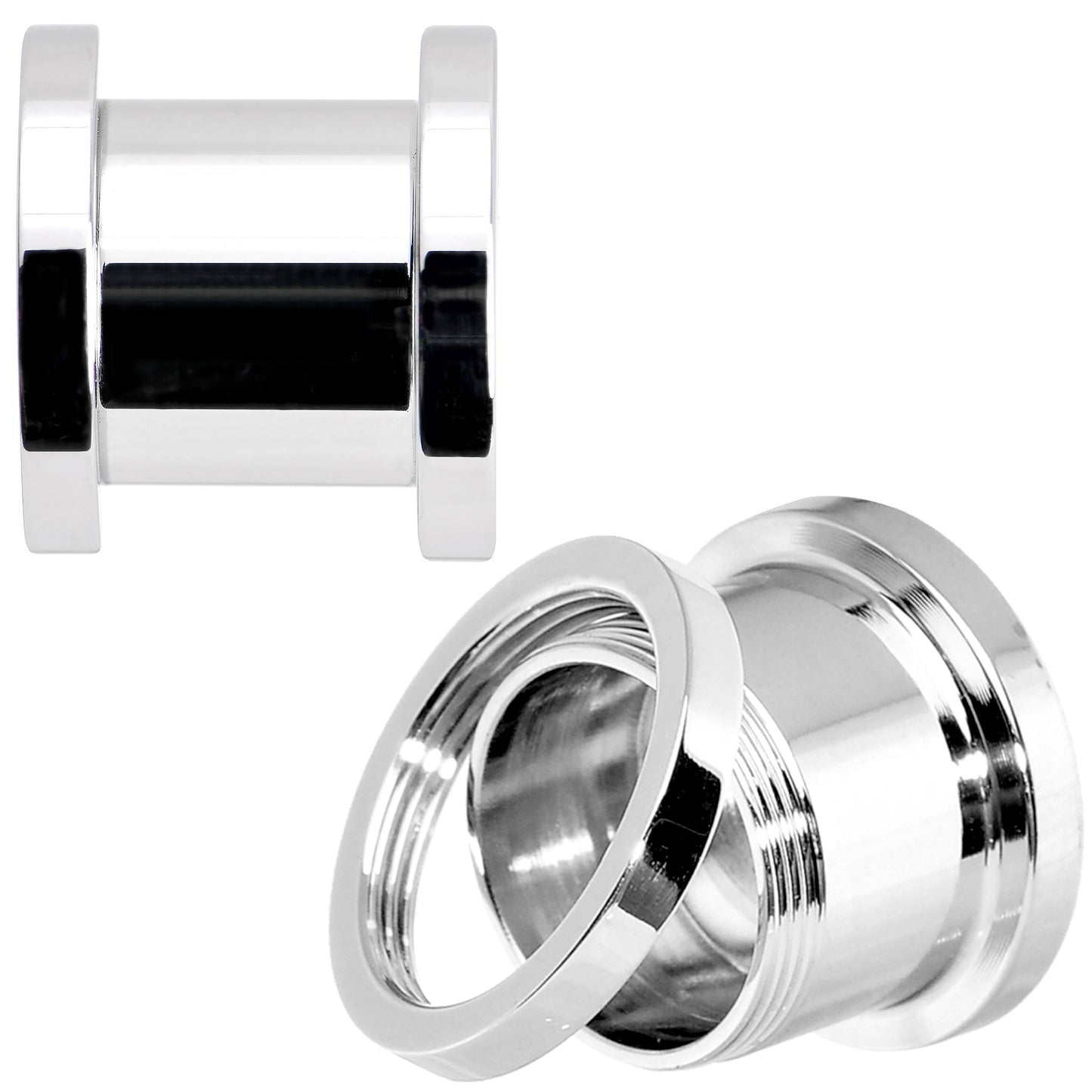 00G Stainless Steel Licensed Captain America Screw Fit Plug Set