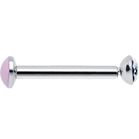 18G 5/16 Handmade Labret Created with Crystals 2.5mm