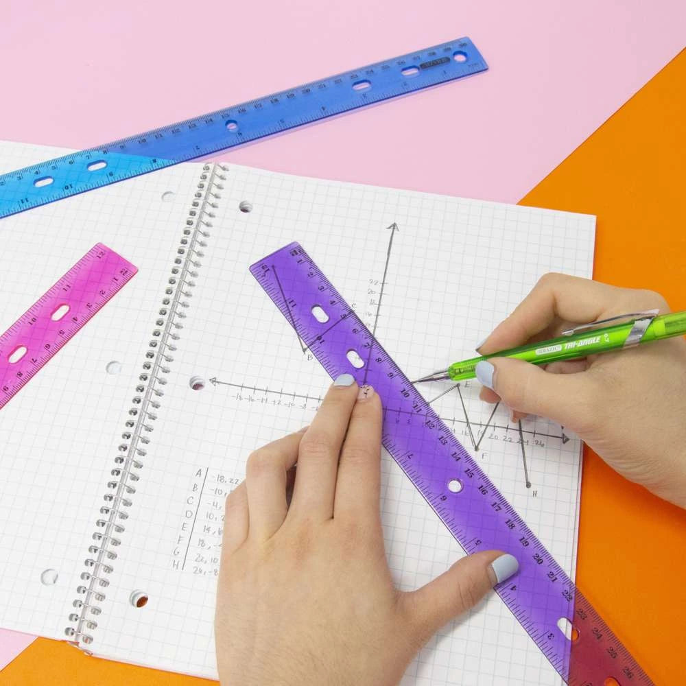 Jeweltones Color Ruler 12″ (30cm) (4/Pack)