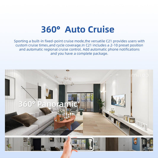 IMILAB C21 WiFi Surveillance Camera - 2.5K Video, Indoor Security, Night Vision