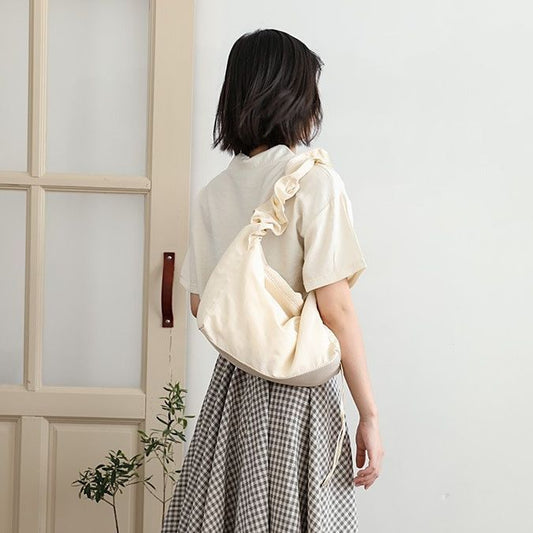 Pleated Nylon Dumpling Bag Leisure Artistic