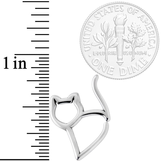 16G One Cool Kitty Cat Closure Ring