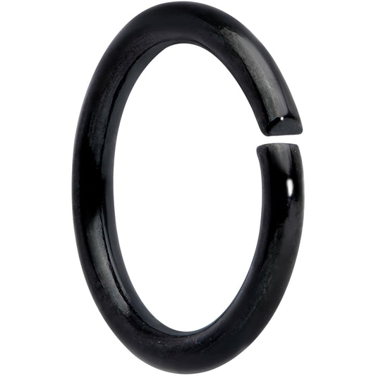 16G 5/16 Black Titanium Anodized Annealed Seamless Circular Ring