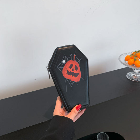 Halloween Coffin Bag Retro Coin Purse