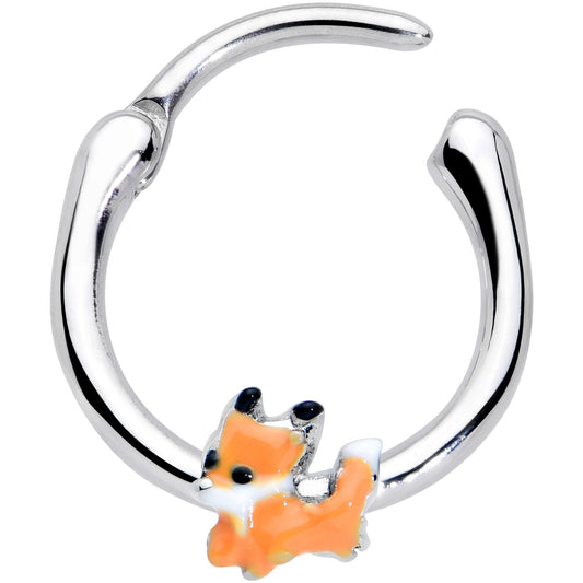 16G 3/8 Cute Fall Fox Cartilage Clicker