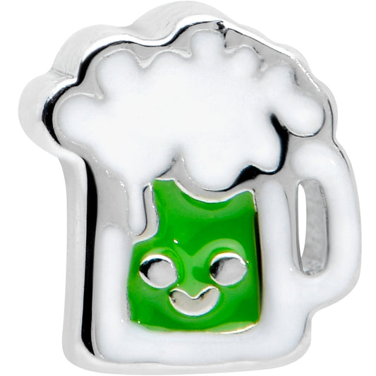 20G 7mm Sweet Happy Green Beer St Patricks L Shape Nose Ring