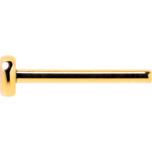 20G 5/16 Gold Hue ASTM F-136 Implant Grade Titanium Threadless Post Only Labret